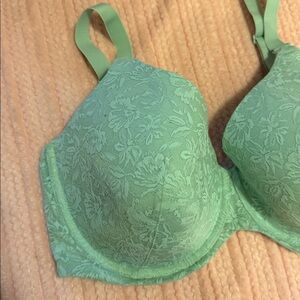 Auden Women’s Nursing Bra 40DDD new! mint green lace lined cups underwire new!